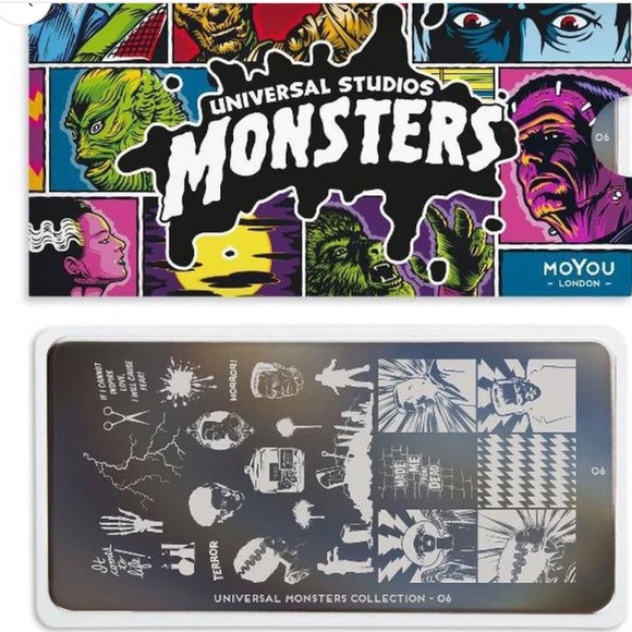 MoYou London Monsters 06 special edition nail art stamping plate new - Picture 1 of 5